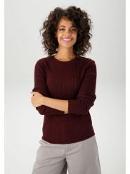 Aniston Sweter w kolorze bordowym rozmiar: 38. Czerwone swetry klasyczne damskie Aniston, bez kołnierzyka. Za 69.91 zł.