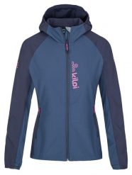 Damska kurtka do biegania softshell Kilpi BALANS-W. Niebieskie kurtki sportowe damskie Kilpi, s, bez wzorów, z materiału, z kapturem. Za 257.50 zł.