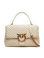 PINKO Torebka Love Lady Puff Big Cl 100042 A0GK Z14Q Biały. Białe torebki klasyczne damskie Pinko, ze skóry, bez dodatków. Za 2,229.00 zł.