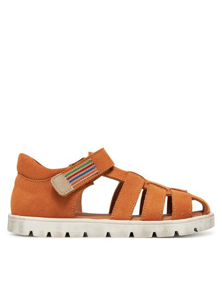 Froddo Sandały Keko G3150287-12 D Pomarańczowy. Brązowe sandały chłopięce Froddo, ze skóry, bez zapięcia. Za 369.99 zł.