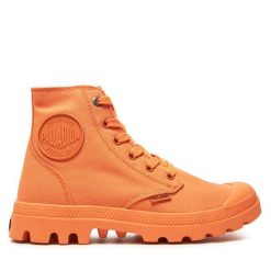 Trapery Palladium. Brązowe trapery damskie Palladium, bez zapięcia. Za 359.99 zł.