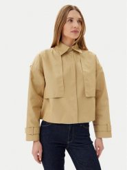 Calvin Klein Kurtka przejściowa K20K208379 Beżowy Relaxed Fit. Brązowe kurtki damskie Calvin Klein, bez wzorów, z syntetyku, bez kaptura. Za 809.99 zł.