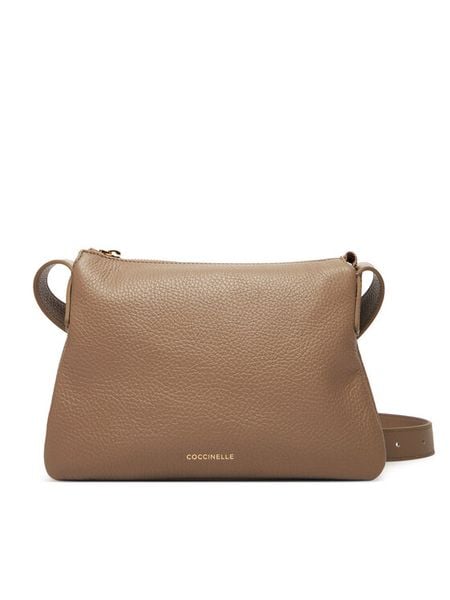 Coccinelle Torebka Tjo Coccinellekirsten E5 TJ0 55 01 01 Beżowy. Brązowe listonoszki damskie Coccinelle, bez wzorów, ze skóry, bez dodatków. Za 589.99 zł.