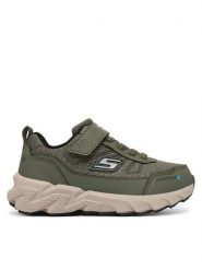 Skechers Sneakersy Elite Sport Tread - Aquavek 406334L/OLV Zielony. Zielone buty sportowe chłopięce Skechers, ze skóry, bez zapięcia. Za 249.99 zł.