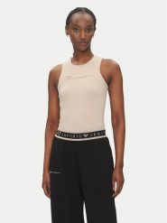 EA7 Emporio Armani Body 7W000338 AF12625 U6155 Beżowy Slim Fit. Brązowe body i gorsety EA7 Emporio Armani, bez wzorów, z syntetyku. Za 219.99 zł.