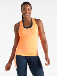 Dare 2b Top sportowy "Modernize II" w kolorze pomarańczowym rozmiar: 38. Pomarańczowe koszulki sportowe damskie Dare 2b, bez wzorów, z materiału, bez ramiączek, outdoorowe. Za 48.28 zł.