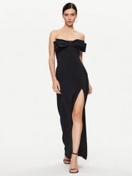 Pinko Sukienka wieczorowa Tunnel 101766 7624 Czarny Regular Fit. Czarne sukienki damskie Pinko, bez wzorów, z syntetyku, wizytowe, bez ramiączek. Za 2,969.00 zł.