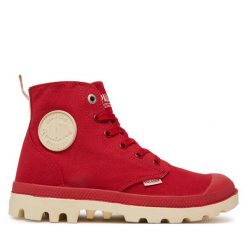 Trapery Palladium. Czerwone trapery damskie Palladium, bez zapięcia. Za 279.99 zł.