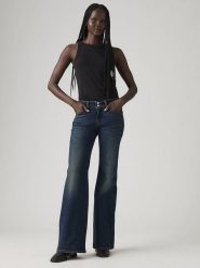 Levi's Dżinsy - Flared fit - w kolorze granatowym rozmiar: W27/L34. Niebieskie jeansy damskie Levi's. Za 169.63 zł.