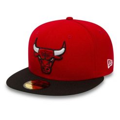 Czapka z daszkiem New Era 59FIFTY NBA Chicago Bulls Fullcap 10861624. Czerwone czapki z daszkiem damskie New Era, bez wzorów. Za 147.00 zł.