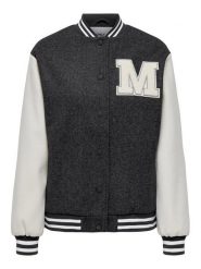 ONLY Kurtka bomber 15294005 Szary Regular Fit. Szare kurtki damskie Only, xl, bez wzorów, z syntetyku, bez kaptura. Za 239.99 zł.