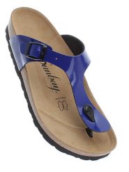 Sunbay Japonki "Camelia" w kolorze niebieskim rozmiar: 42. Niebieskie klapki damskie Sunbay, bez wzorów, z otwartym noskiem, bez obcasa, bez zapięcia. Za 118.56 zł.