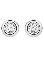 Revoni Złote kolczyki-wkrętki z diamentami rozmiar: onesize. Szare kolczyki damskie Revoni, z diamentem, złote. Za 697.85 zł.