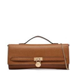Torebka MICHAEL Michael Kors. Brązowe torebki wieczorowe damskie MICHAEL Michael Kors, bez wzorów, bez dodatków. Za 1,019.00 zł.