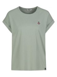 Eight2Nine Koszulka w kolorze khaki rozmiar: XXL. Brązowe bluzki damskie Eight2Nine, xxl, bez wzorów, z bawełny, bez kołnierzyka, bez ramiączek. Za 41.59 zł.