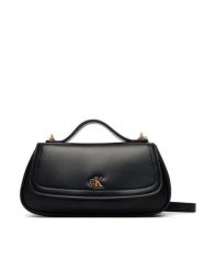 Calvin Klein Torebka LV04F3679G Czarny. Czarne torebki klasyczne damskie Calvin Klein, ze skóry, bez dodatków. Za 409.99 zł.