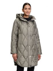 Betty Barclay Płaszcz pikowany w kolorze szarym rozmiar: 44. Szare płaszcze damskie Betty Barclay, bez wzorów, bez kaptura. Za 355.93 zł.