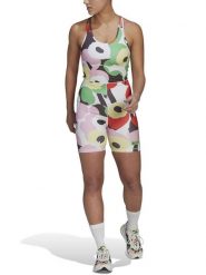 Adidas Kombinezon sportowy ze wzorem rozmiar: L. Kombinezony damskie Adidas, l, bez wzorów, z materiału, sportowe, bez kołnierzyka, bez ramiączek. Za 162.49 zł.