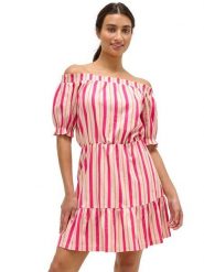 Orsay Sukienka w kolorze różowo-beżowym rozmiar: 40. Brązowe sukienki damskie Orsay, bez wzorów, bez ramiączek. Za 61.17 zł.