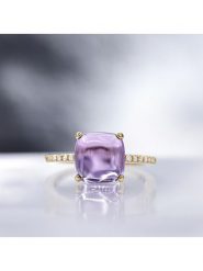 CARATELLI Złoty pierścionek "Rose Dragée" z diamentami i ametystem rozmiar: 60. Różowe pierścionki damskie CARATELLI, z ametystem, złote. Za 1,609.99 zł.