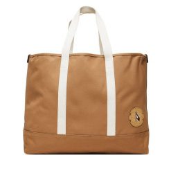 Torebka Tommy Hilfiger. Brązowe shopper bag Tommy Hilfiger, bez wzorów, bez dodatków. Za 349.99 zł.