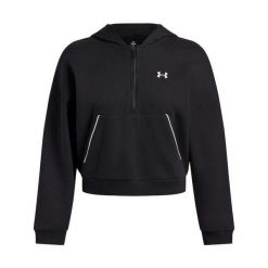 Bluza Under Armour Icon Fleece Taped Hoody. Czarne bluzy damskie Under Armour, bez wzorów, bez kaptura. Za 179.99 zł.