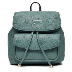 Plecak Guess. Niebieskie plecaki Guess, z aplikacjami. Za 329.99 zł.