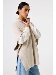 Garcia Sweter w kolorze beżowym rozmiar: L. Brązowe swetry klasyczne damskie Garcia, l, bez kołnierzyka. Za 113.99 zł.