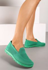 Zielone Tenisówki Dubost. Zielone obuwie sportowe damskie Born2be, bez zapięcia, tenisowe. Za 39.99 zł.