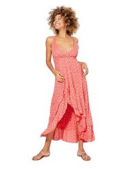 Ipanima Sukienka w kolorze koralowym rozmiar: 38/40. Czerwone sukienki damskie Ipanima, bez wzorów, z wiskozy, bez ramiączek. Za 108.99 zł.