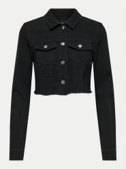ONLY Kurtka jeansowa Woder 15256098 Czarny Regular Fit. Czarne kurtki damskie Only, l, bez wzorów, z bawełny, bez kaptura. Za 129.99 zł.