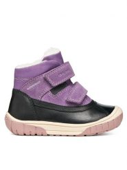 Geox Kozaki B Omar Girl Wpf B462LC 04322 C9B8J S Czarny. Czarne kozaki dziewczęce Geox, bez wzorów, ze skóry, bez obcasa, bez zapięcia. Za 339.99 zł.