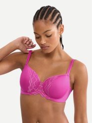 Triumph Biustonosz z fiszbiną Waves Of Glow 10227810 Różowy ciemny. Czerwone biustonosze Triumph, bez wzorów, z syntetyku. Za 229.99 zł.