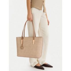Torebka MEXX. Brązowe shopper bag Mexx, bez wzorów, bez dodatków. Za 159.99 zł.