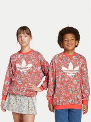 Adidas Bluza Liberty London JV7827 Czerwony Loose Fit. Czerwone bluzy dziewczęce Adidas, bez wzorów, z syntetyku, bez ramiączek, bez kaptura. Za 169.99 zł.