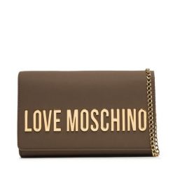 Torebka LOVE MOSCHINO. Brązowe torebki wieczorowe damskie Love Moschino, bez wzorów, bez dodatków. Za 699.99 zł.