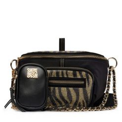 Torebka Steve Madden. Czarne listonoszki damskie Steve Madden, bez wzorów, bez dodatków. Za 429.99 zł.
