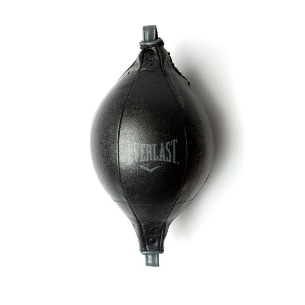 Torba Powerlock Double End Speed Bag - czarna. Czarne torby sportowe EVERLAST, bez wzorów, ze skóry. Za 509.00 zł.
