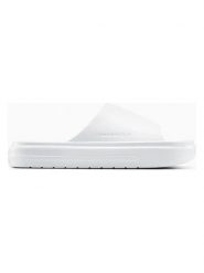Converse Klapki "Essential" w kolorze białym rozmiar: 35. Białe klapki damskie Converse, bez wzorów, z otwartym noskiem, bez obcasa, bez zapięcia. Za 90.95 zł.