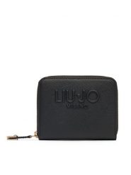 Liu Jo Portfel M Zip Around AA5156 E0058 Czarny. Czarne portfele damskie Liu Jo, bez wzorów, ze skóry. Za 179.99 zł.