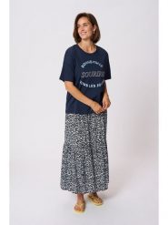 Kaffe Koszulka w kolorze granatowym rozmiar: XXL. Niebieskie koszulki damskie Kaffe, xxl, bez wzorów, z bawełny, bez kołnierzyka, bez ramiączek. Za 78.66 zł.