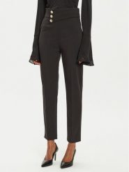 Rinascimento Spodnie materiałowe CFC0119756003 Czarny Slim Fit. Czarne spodnie materiałowe damskie Rinascimento, bez wzorów, z materiału. Za 279.99 zł.