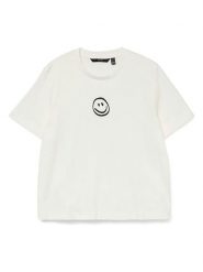 Vero Moda Koszulka w kolorze białym rozmiar: L. Białe bluzki damskie Vero Moda, l, bez wzorów, z bawełny, bez kołnierzyka, bez ramiączek. Za 61.46 zł.