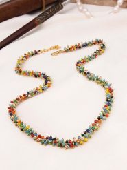 Pierres delicates Pozłacany naszyjnik z elementami ozdobnymi - dł. 45 cm rozmiar: onesize. Żółte naszyjniki damskie Pierres delicates, z perłą, pozłacane. Za 78.84 zł.