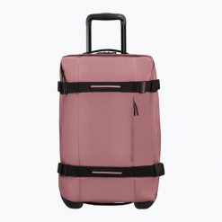 Walizka podróżna American Tourister Urban Track. Czerwone walizki American Tourister, bez wzorów. Za 449.99 zł.