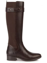 Geox Skórzane kozaki "Felicity" w kolorze brązowym rozmiar: 40. Brązowe kozaki damskie Geox, na zimę, bez obcasa, bez zapięcia. Za 565.95 zł.