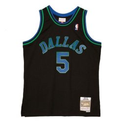 Koszulka NBA Dallas Mavericks Jason Kidd. Czarne koszulki damskie Mitchell & Ness, bez wzorów, bez kołnierzyka, bez ramiączek. Za 577.00 zł.