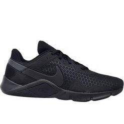 Buty treningowe damskie Nike Legend Essential 2. Czarne obuwie sportowe damskie Nike, z materiału, bez zapięcia, na fitness i siłownię. Za 347.00 zł.