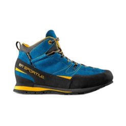 Buty trekkingowe La Sportiva Boulder X GTX Tige Mid. Niebieskie obuwie trekkingowe damskie La Sportiva, z gore-texu, bez zapięcia. Za 1,318.55 zł.
