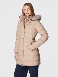 Tommy Hilfiger Kurtka puchowa Tyra WW0WW37487 Beżowy Regular Fit. Brązowe kurtki damskie Tommy Hilfiger, xs, bez wzorów, z puchu, bez kaptura. Za 899.99 zł.
